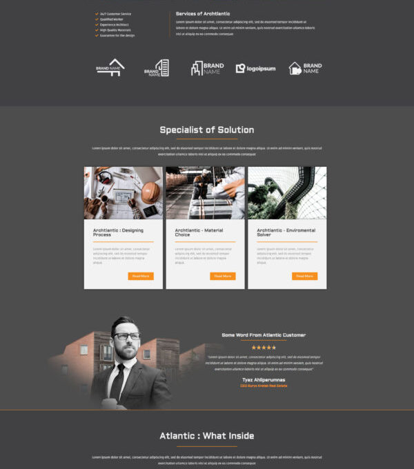 Archtlantic Construction Agency Elementor Template - Elementor Template Kit - Image 2