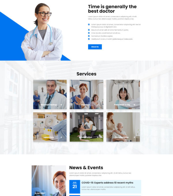 Medita Medical Service Elementor Template kit - Image 2