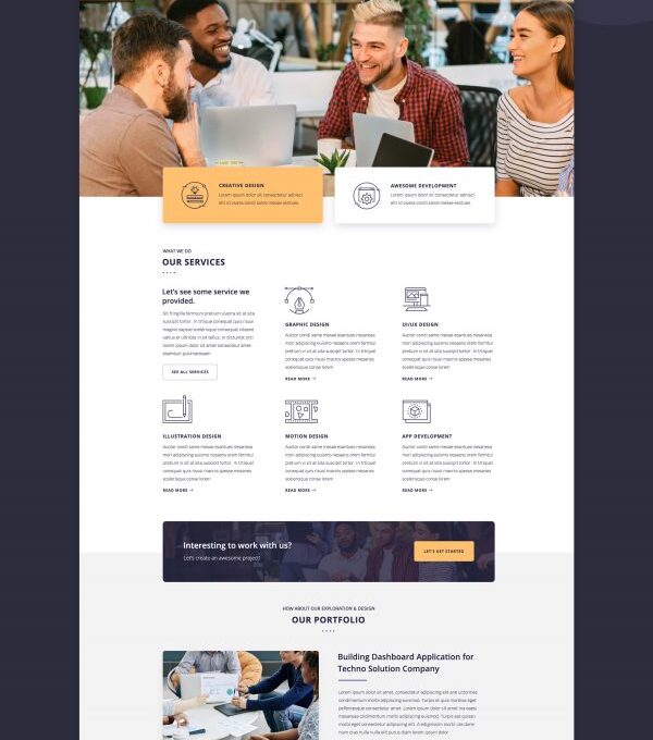 Nocturnal Creative Agency Elementor Template kit - Image 2