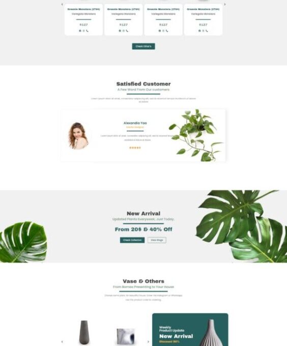 Plantsy Houseplants Elementor Template kit - Image 2