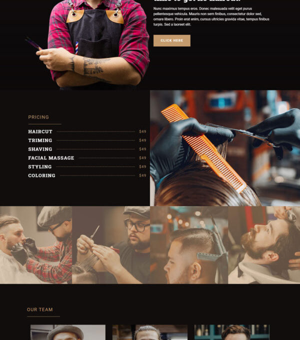 Bardo Gentleman Barbershop Elementor Template kit - Image 2