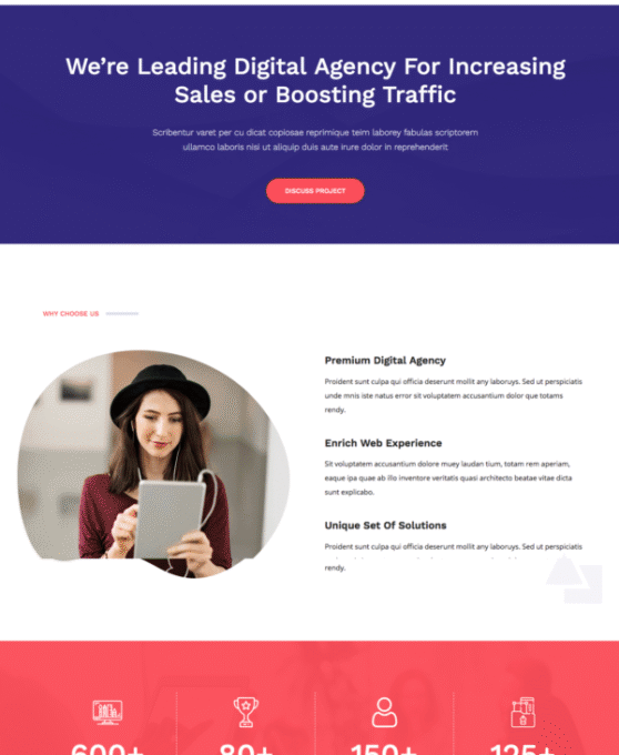 Gazek Agency Portfolio Elementor Template kit - Image 3