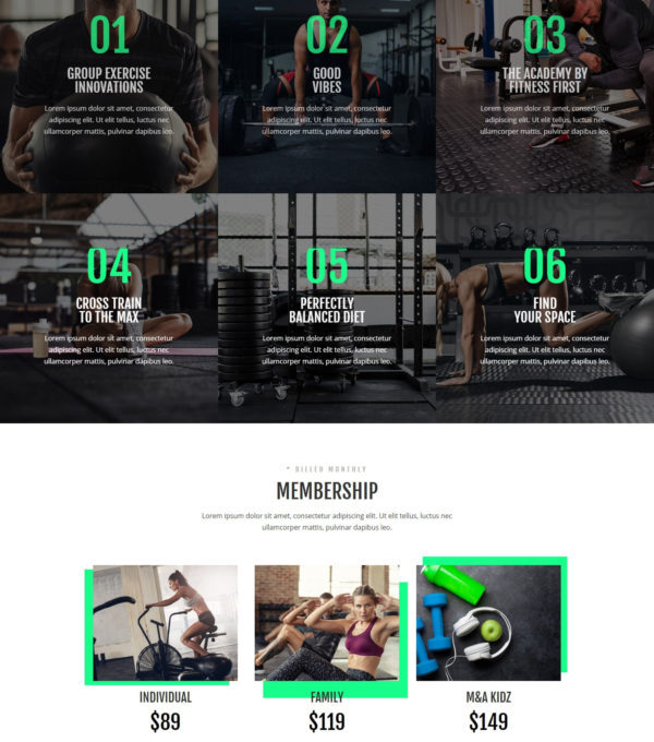 Crossgym Gym Fitness Elementor Template kit - Image 2