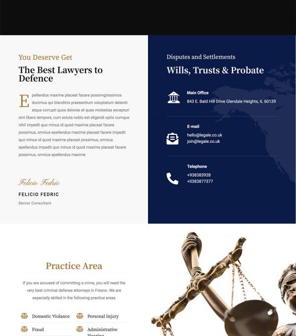 Legale Lawyer Law Firm Template kit - Image 11