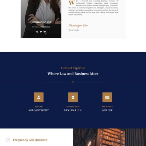 Legale Lawyer Law Firm Template kit