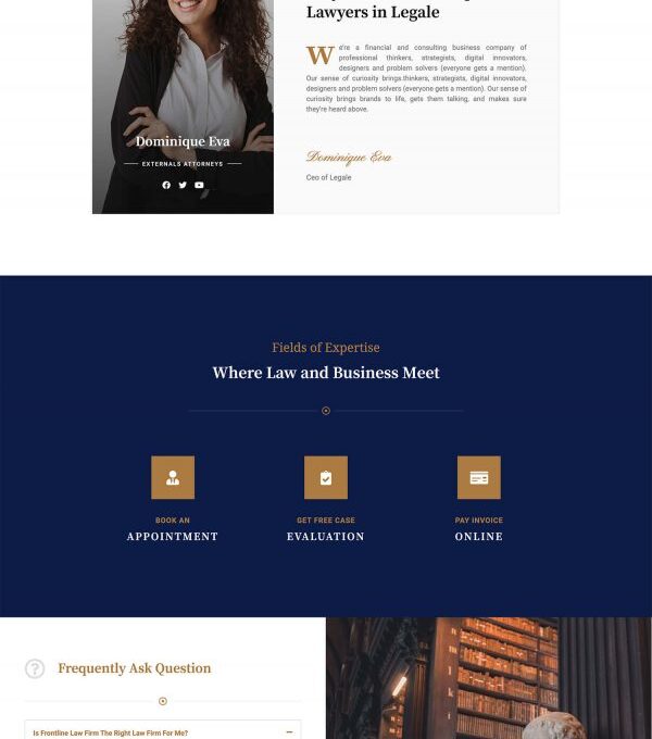 Legale Lawyer Law Firm Template kit