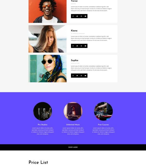 Rareradio Music Streaming Elementor Template kit