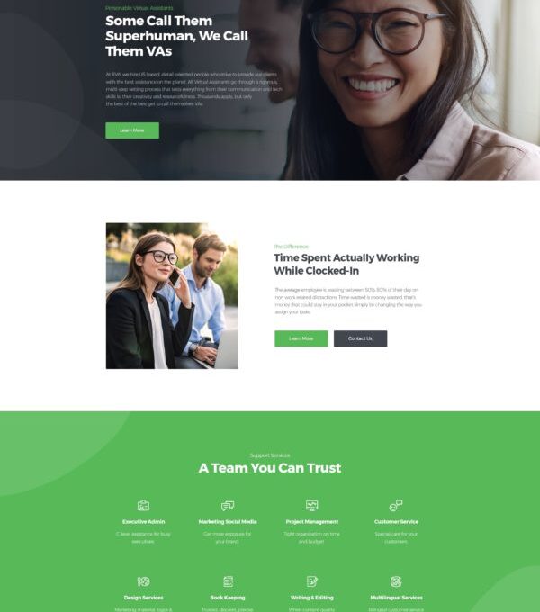 Revirta Virtual Assistant Business Template kit