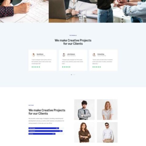 Rhodos Business Portfolio Elementor Blocks Templat - Elementor Template Kit