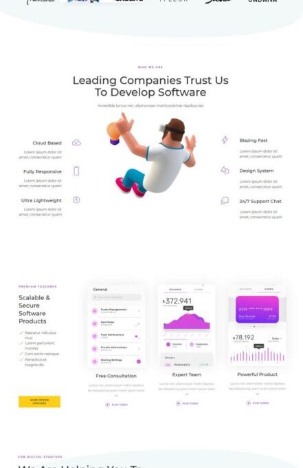 Quantex Software Startup Saas Elementor Template K - Elementor Template Kit