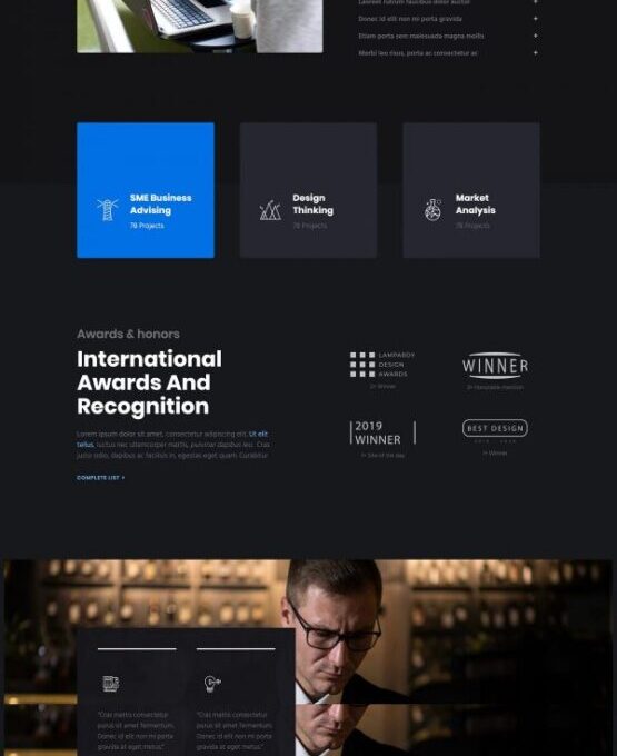 Raung Dark Style Business Template kit