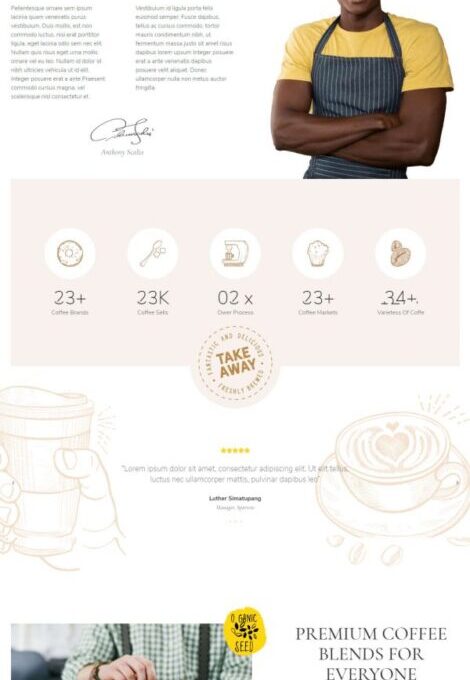 Siena Cafe and Coffee Shop Template kit