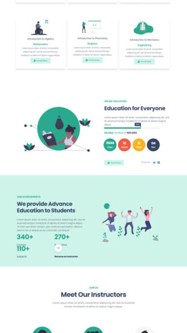 Tutoria Education Online Courses Elementor Templat - Elementor Template Kit