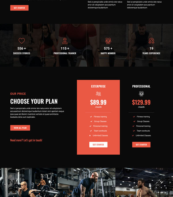 Gympact Fitness Gym Elementor Template kit - Image 11