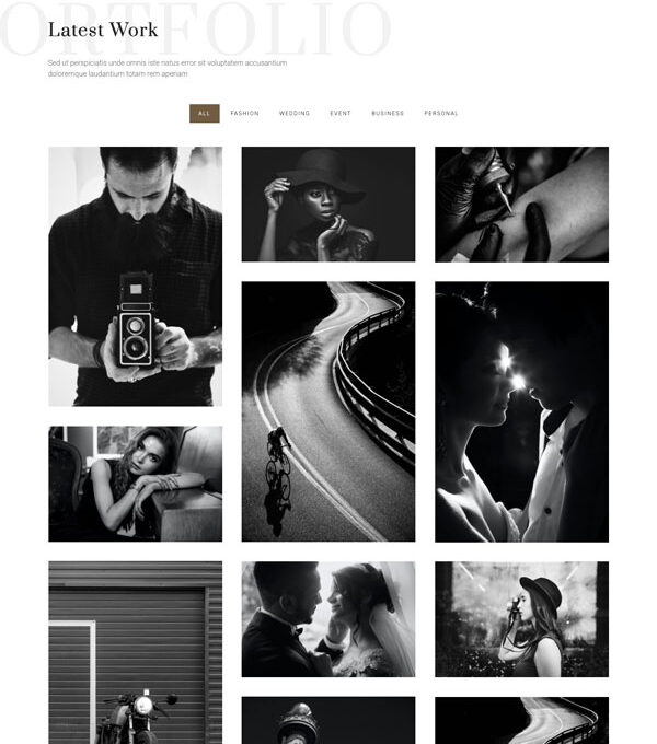 Pixelate Portfolio Photography Elementor Template - Elementor Template Kit - Image 10