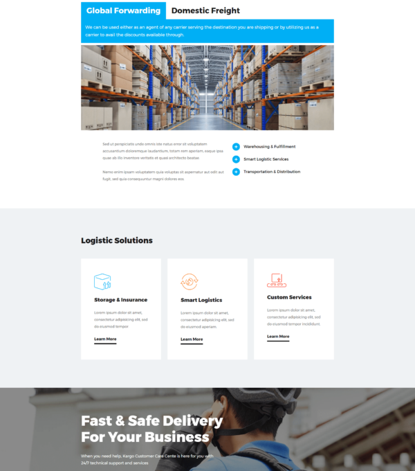 Kargo Delivery Storage Template kit