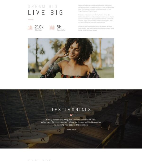 Vagabonds Travel Blog Template kit