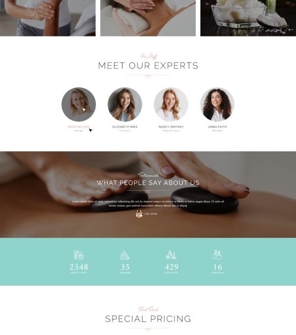 Jacqueline Spa Massage Salon Elementor Template Ki - Elementor Template Kit - Image 26