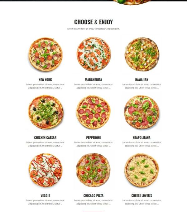 Foodo Fast Food Pizza Elementor Templates - Elementor Template Kit - Image 11