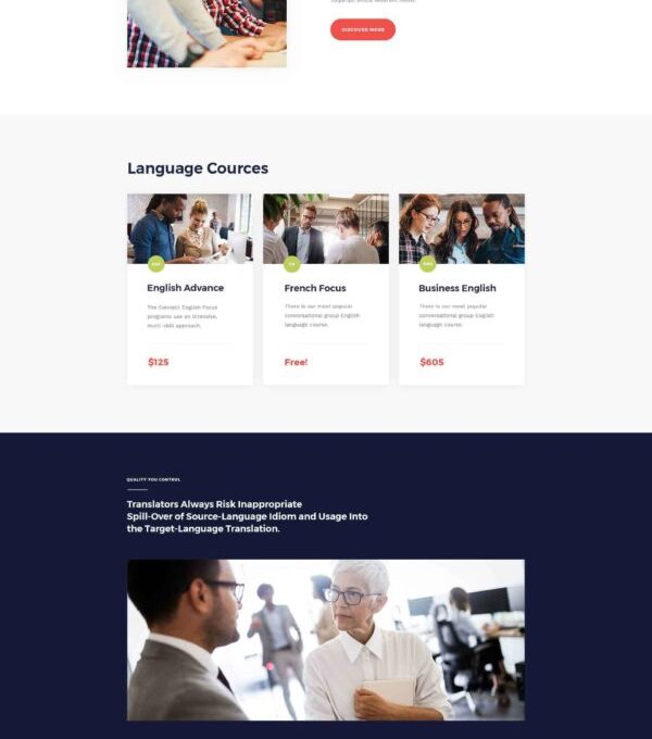 Translang Language Courses Translation Services El - Elementor Template Kit - Image 21