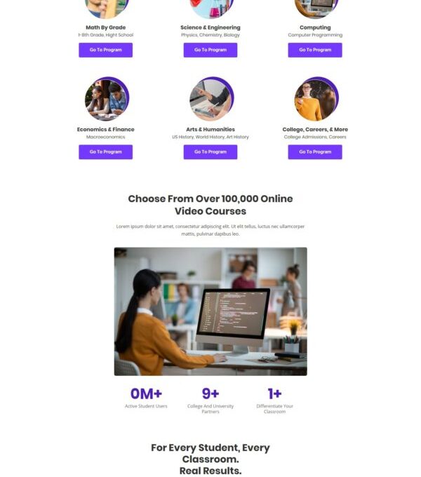 Courso Online University Courses Elementor Templat - Elementor Template Kit - Image 9