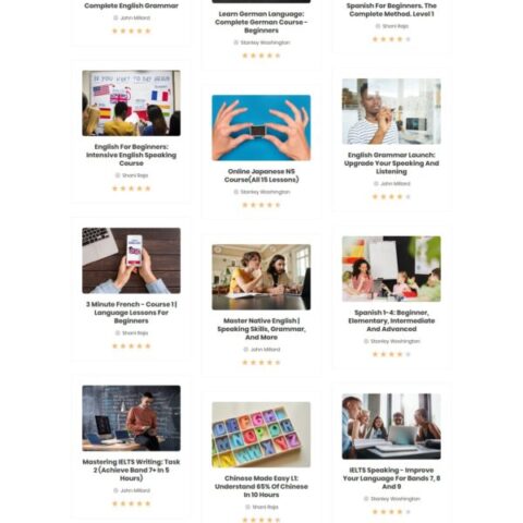 Courso Online University Courses Elementor Templat - Elementor Template Kit