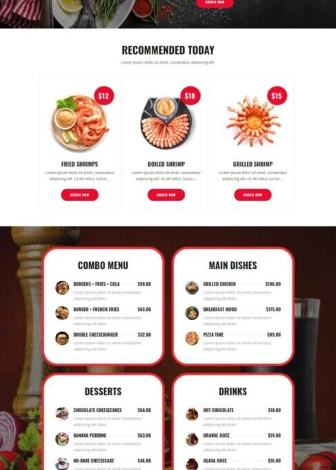 Foodo Fast Food Pizza Elementor Templates - Elementor Template Kit