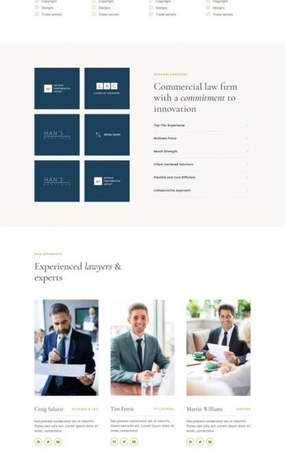 Defacto Lawyer Law Firm Elementor Template kit