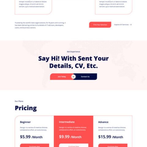 Disrupt Tech Startup Business Elementor Template K - Elementor Template Kit