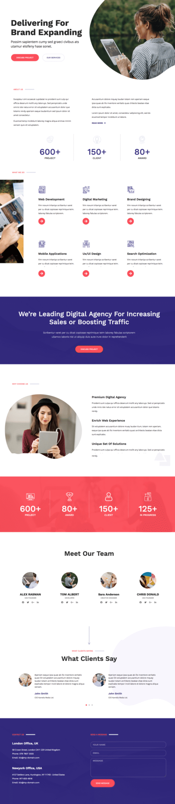 Gazek Agency Portfolio Elementor Template kit