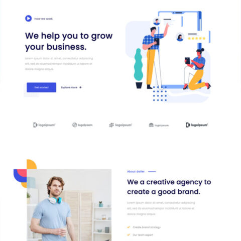 Dailer Startup Elementor Template kit
