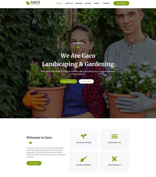 Gaco Landscape Gardening Elementor Template kit - Image 3