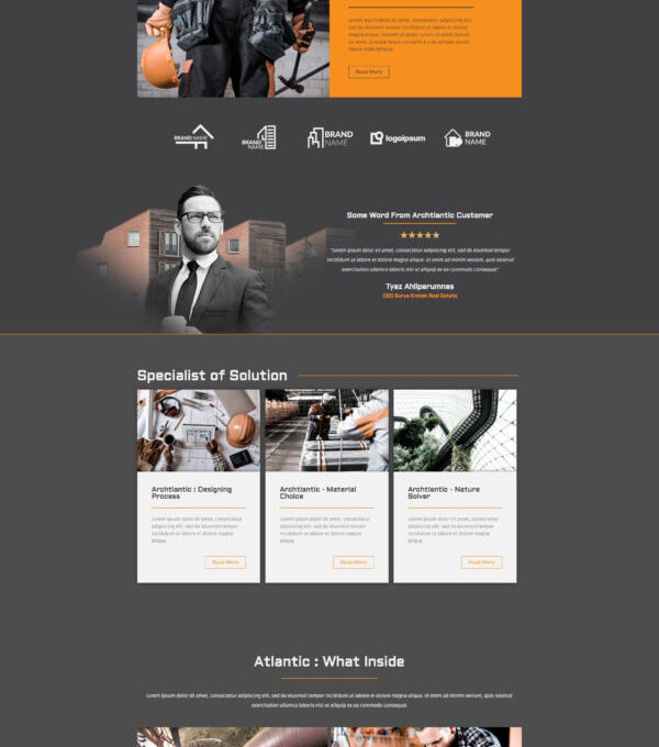 Archtlantic Construction Agency Elementor Template - Elementor Template Kit - Image 3