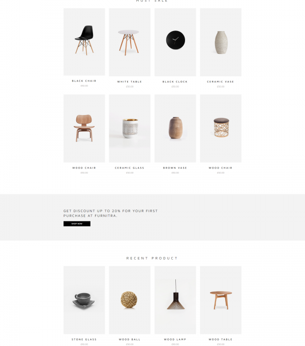 Furnitra Modern Ecommerce Elementor Template kit