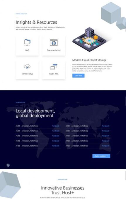 Hostplus Hosting Services Template kit