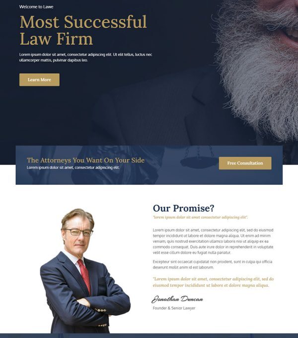 Lawe Lawyer and Attorney Template kit