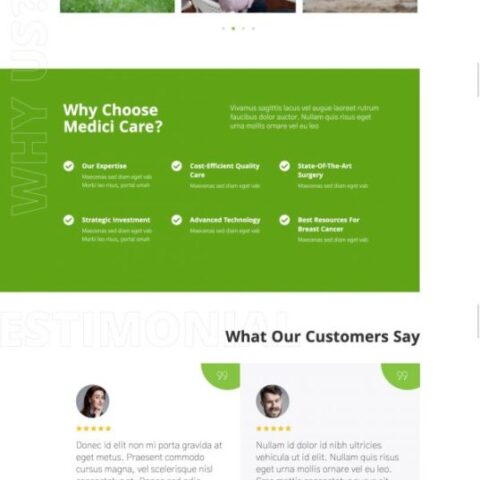 Medici Hospital Health Services Template kit