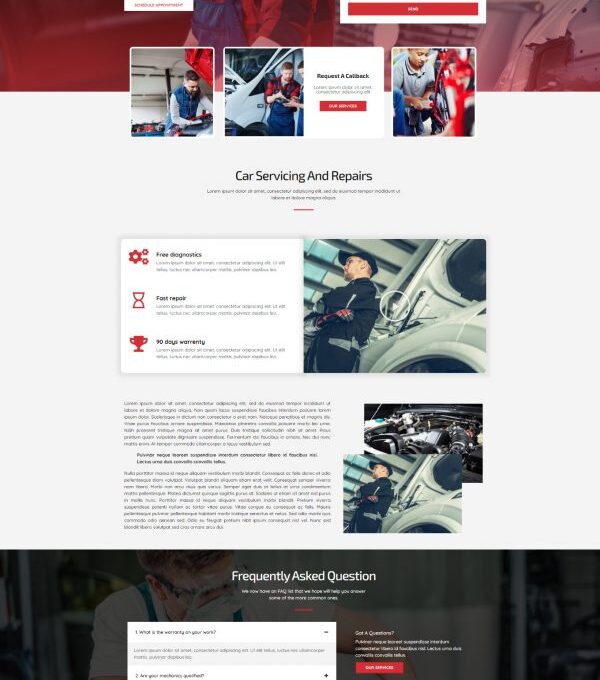 Automota Car Repair Services Template kit