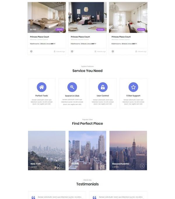 Selio Real Estate Directory Template kit