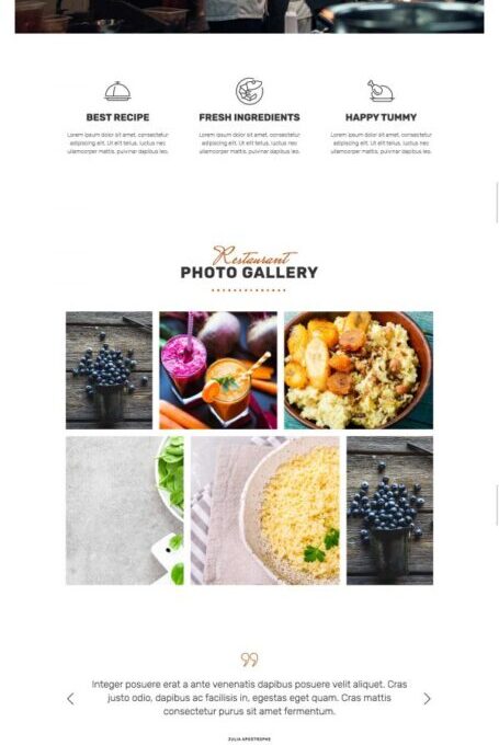 Thyme Restaurant Cafe Elementor Template kit