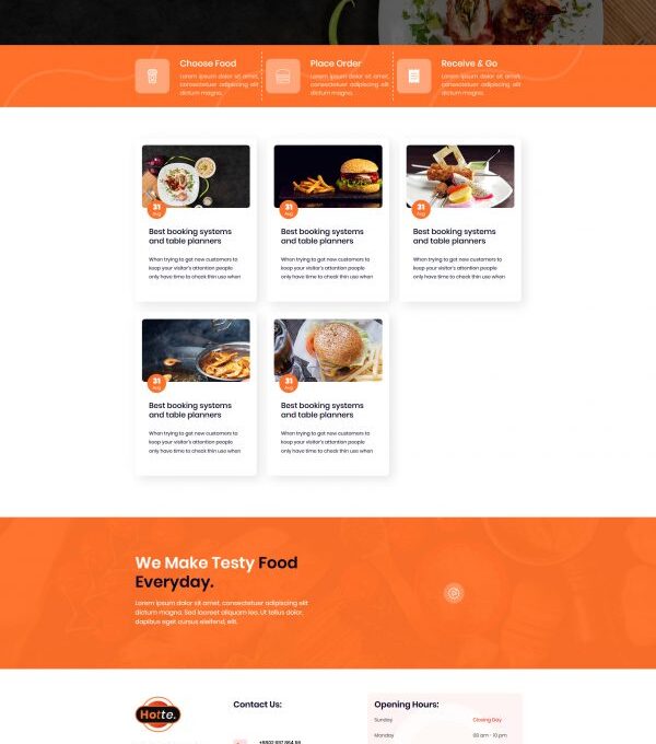 Hotte Take Away Food Elementor Template Ki - Elementor Template Kit - Image 3