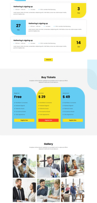 Ivent Event Conference Template kit