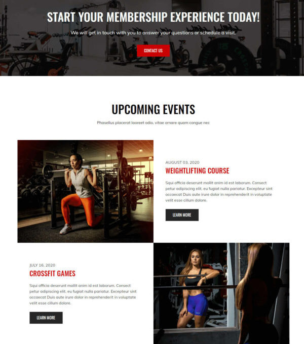 Gymsite Gym Elementor Template kit - Image 7