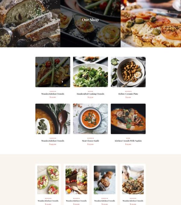 Especio Food Blog Elementor Template kit - Image 2