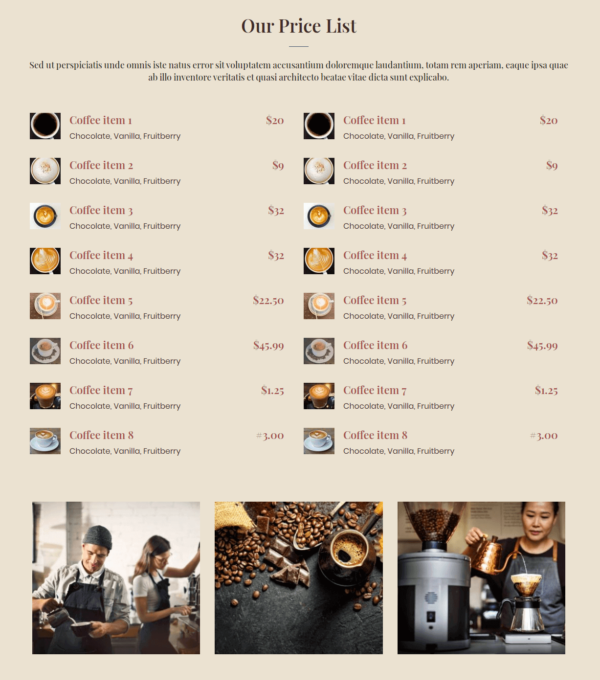 Justcoffee Cafe and Coffee Elementor Template kit - Image 10