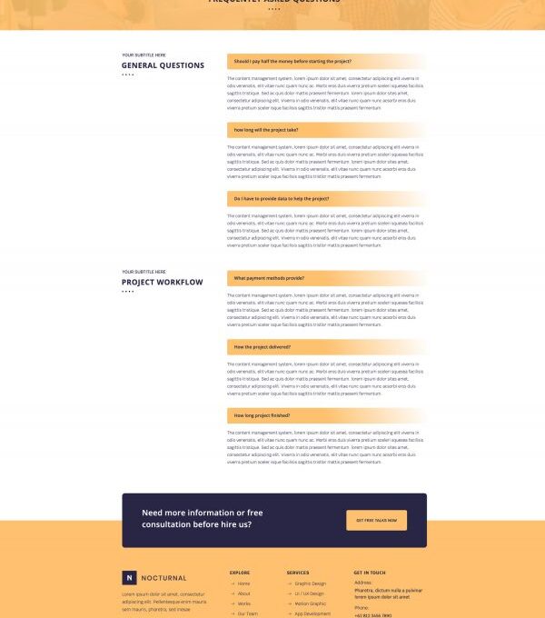 Nocturnal Creative Agency Elementor Template kit - Image 17