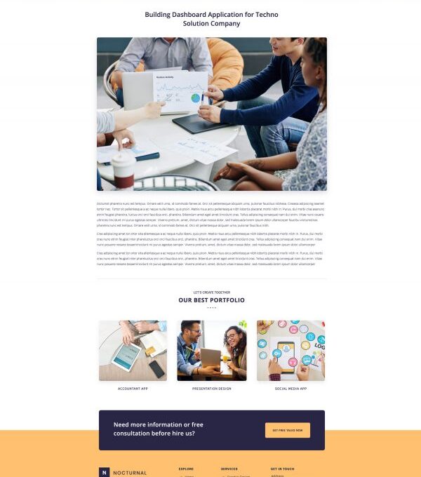 Nocturnal Creative Agency Elementor Template kit - Image 10