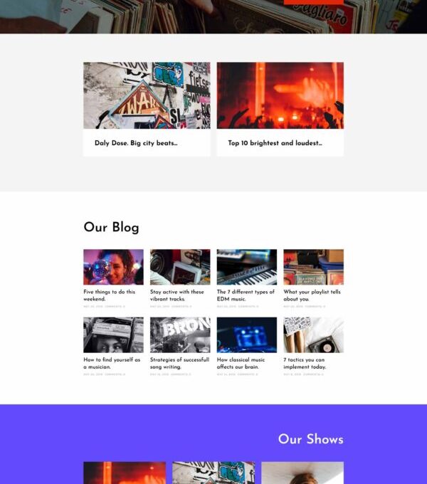 Rareradio Music Streaming Elementor Template kit - Image 33