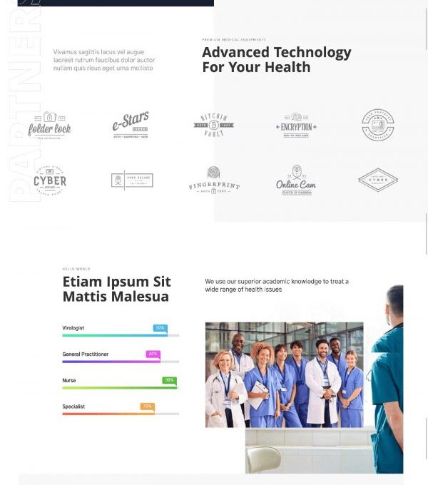 Medici Hospital Health Services Template kit - Image 11