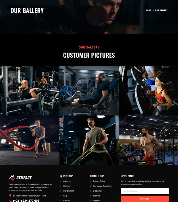 Gympact Fitness Gym Elementor Template kit - Image 13